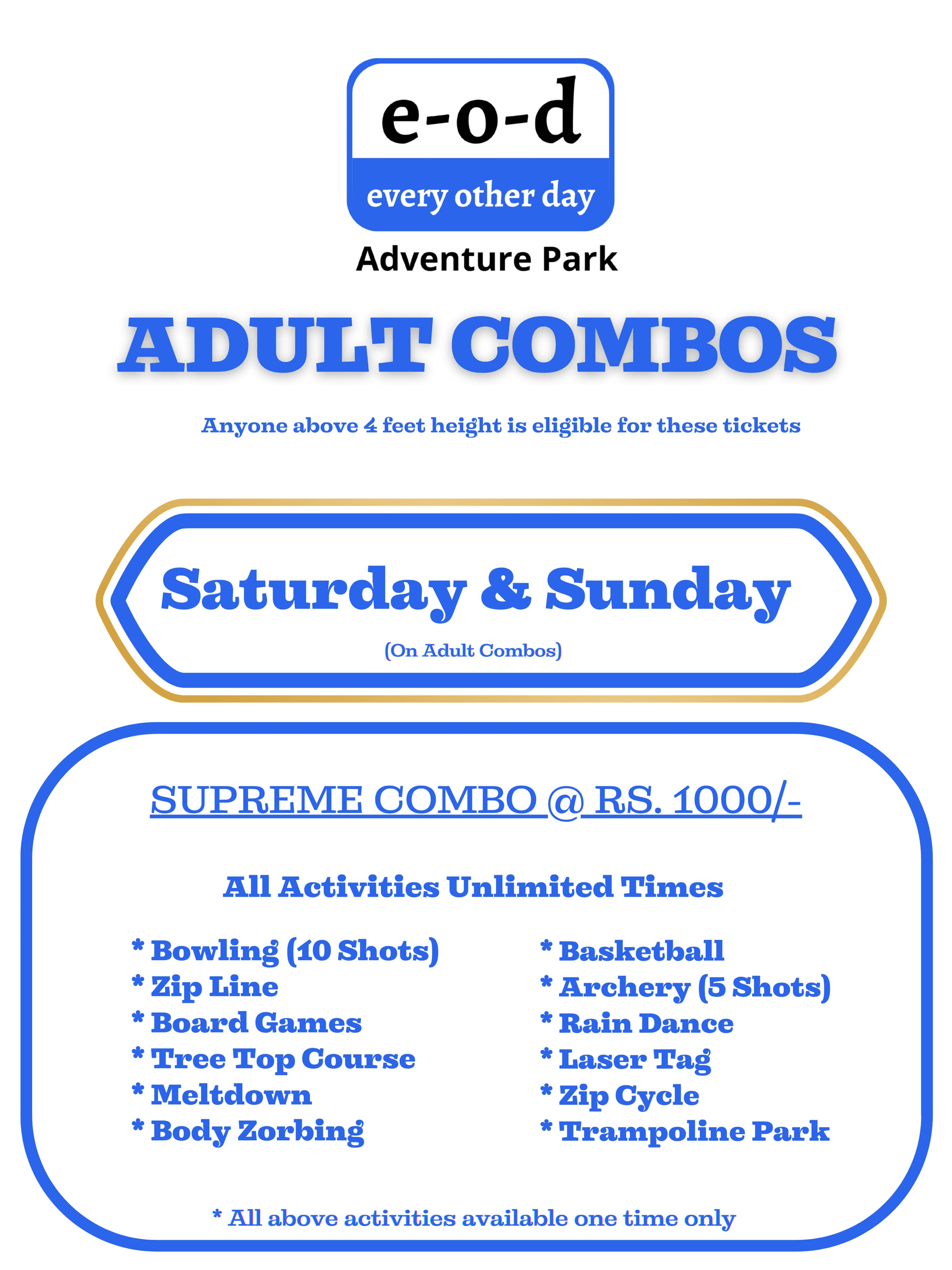 Adult Combo - Weekend Premium
