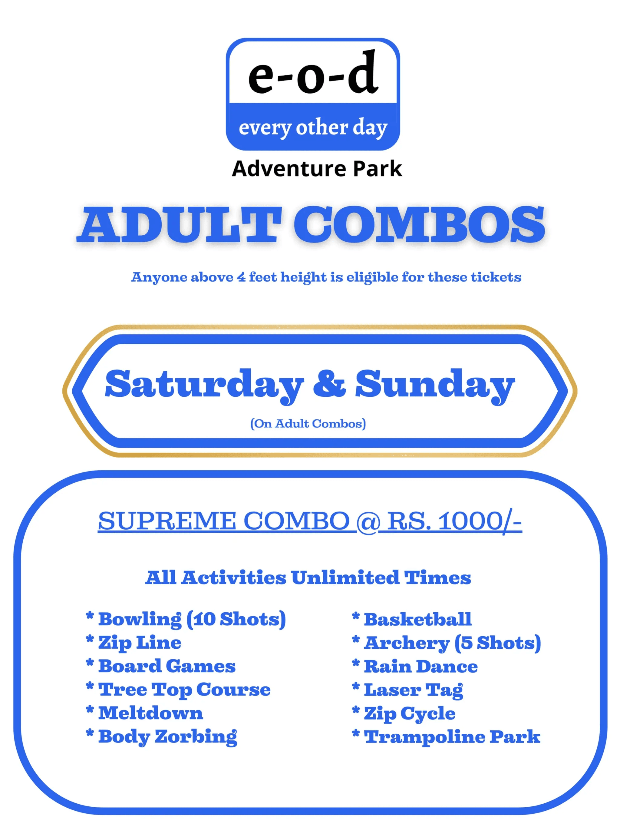 Adult Combo - Weekend Premium